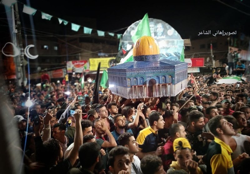 ملت فلسطین پیروزی مقاومت را جشن گرفت