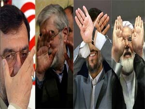 تقسیم کار سه رقیب احمدی نژاد برای مناظره