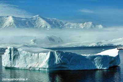 منظره بخشي از قطب جنوب سردترين قاره كره زمين كه تنها پايگاه‌هاي علمي نشانه حضور انسان در اين سرزمين است. عكس ژان پل لوكوك.