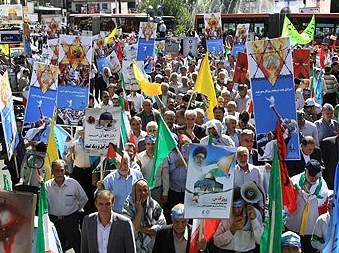 خروش سراسری ملت ایران در حمایت از فلسطین و جبهه مقاومت