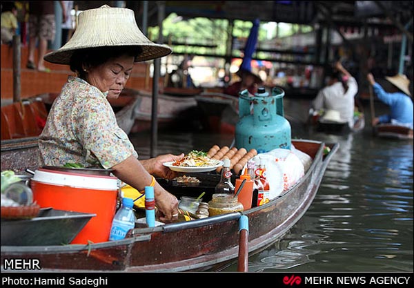 تصاویر/ بازار روی آب بانکوک