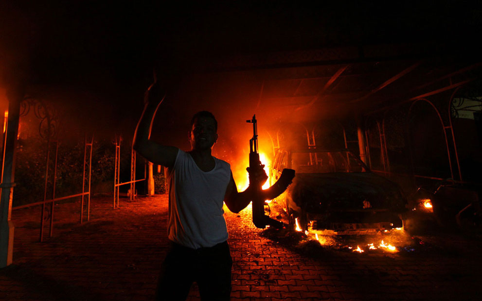 حمله به  سفارت آمریکا در بنغازی در اعتراض به فیلم ضد اسلامی