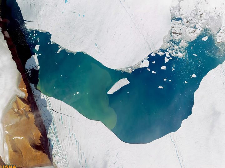 جدا شدن توده عظیم یخچال Petermann - گرینلند