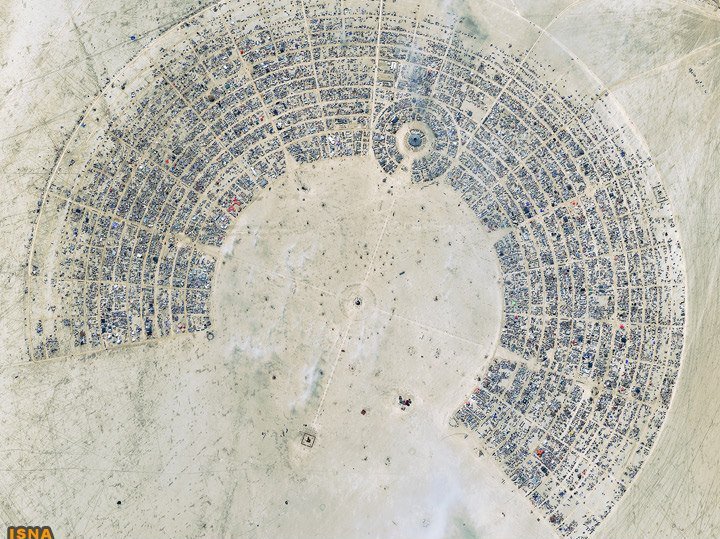 محل برگزاری جشنواره Burning Man‌ - نوادا