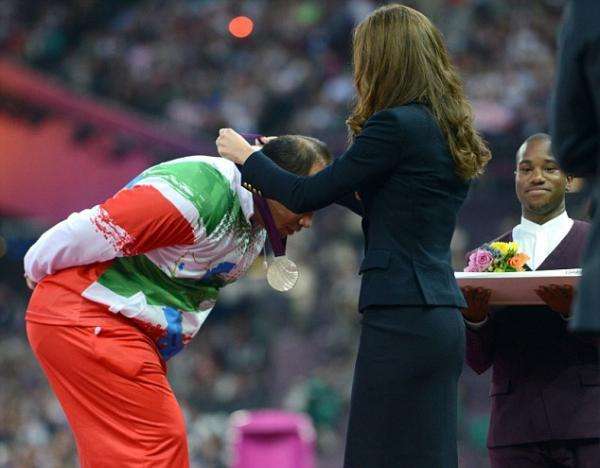 شاهکار ورزشکار ایرانی در برابر عروس ملکه انگليس