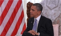 ادای‌ احترام‌ اوباما به مقبره رابین+عکس