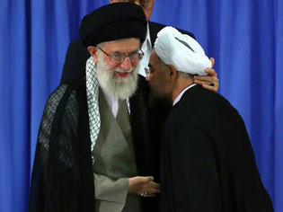 رهبر انقلاب با تنفیذ رأی مردم، حجت الاسلام روحانی را به ریاست‌جمهوری اسلامی ایران منصوب کردند
