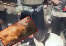 جنایت النصره؛ زنده زنده در آتش سوزاندن +فیلم+تکذیب