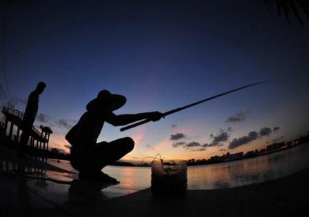ماهیگیری از دریاچه وانگوان چین