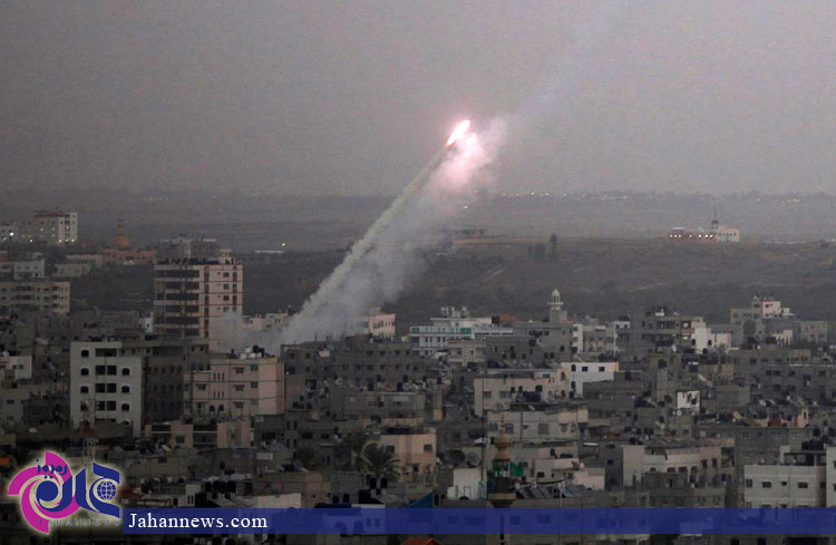 شلیک موشک از نوار غزه