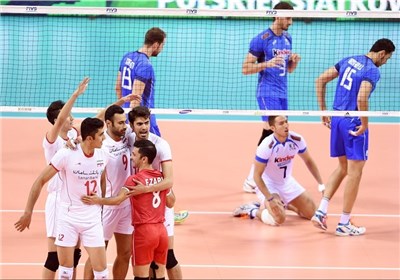 والیبال ایتالیا باز هم در برابر ایران زانو زد