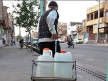 فروش آب دبه‌ای در جنوب تهران