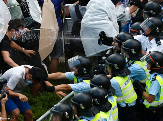 درگیری پلیس هنگ کنگ با مخالفان چین. 28 سپتامبر