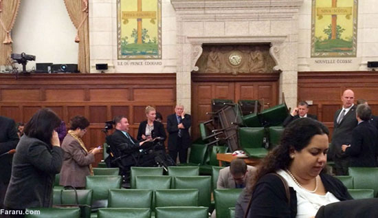 حمله فرد ناشناس به پارلمان کانادا نمایندگان را در صحن محبوس کرد. 22 اکتبر