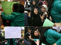 حمله سازماندهی شده فتنه‌گران به یک سخنرانی +عکس و فیلم