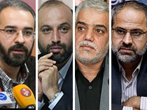 از راست به چپ، ساری، میرحسینی، زین العابدین و سرشار