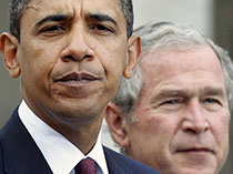 شیوه جالب برخورد بوش و اوباما با دوستان ایرانی خود!