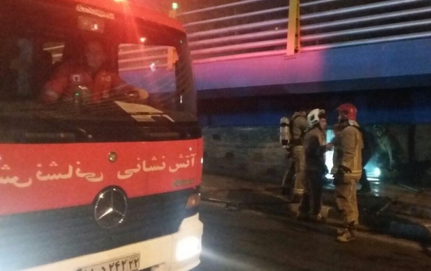 ​آتش‌سوزی دوباره تهران در نزدیکی سفارت روسیه