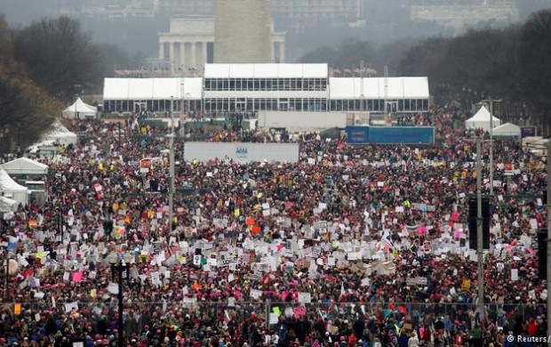 تظاهرات گسترده بین‌المللی زنان علیه رئیس جمهور جدید آمریکا