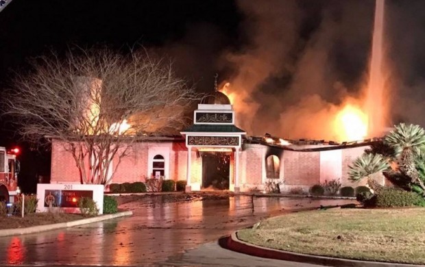 مسجدی در تگزاس به آتش کشیده شد