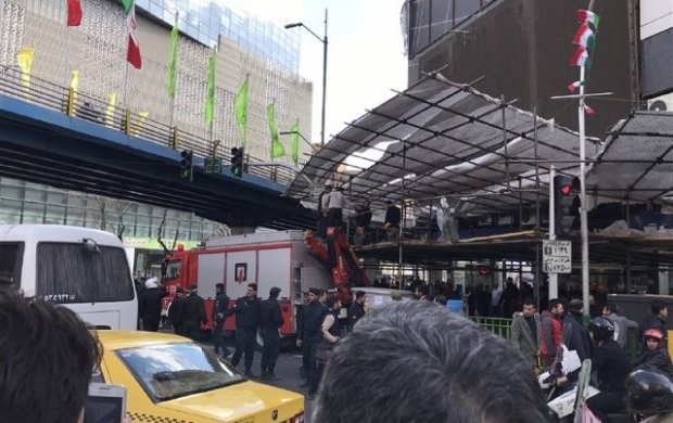 سقوط یک کارگرجوان از طبقه هفتم علاءالدین