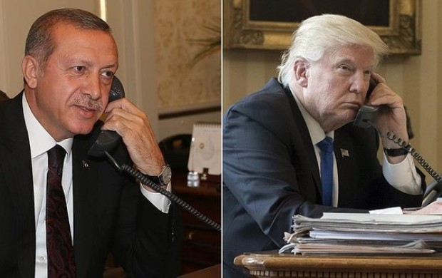 رایزنی اردوغان و ترامپ درباره تروریسم و ایجاد مناطق امن در سوریه
