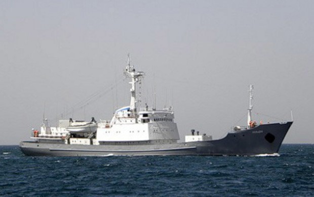 جاسوسی کشتی روسی در آبهای آمریکا