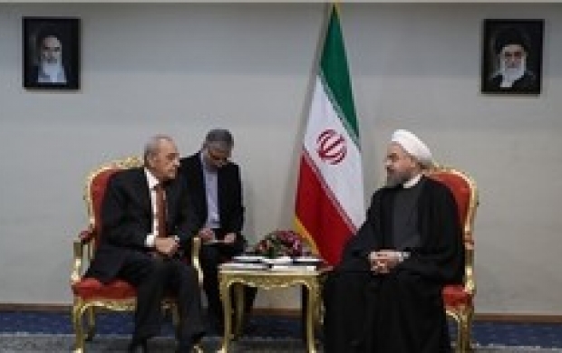 تاکید روحانی بر حل مسایل منطقه‌ای با کمک لبنان