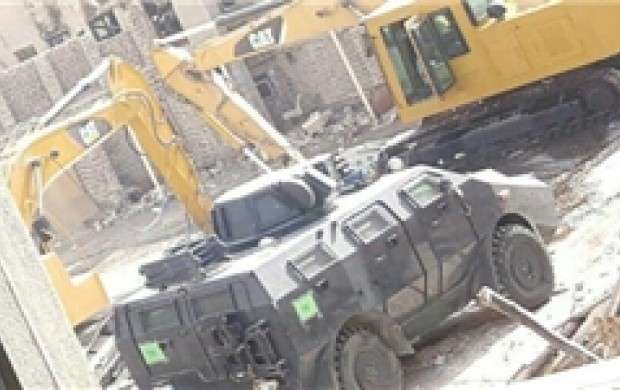 تداوم تخریب زادگاه شیخ نمر در شرق عربستان