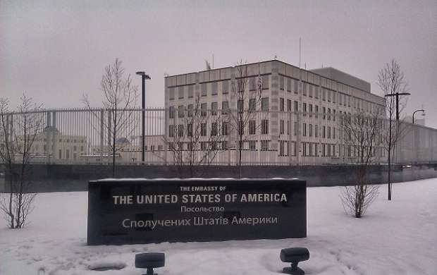 انفجار در سفارت آمریکا در کی‌یف‎