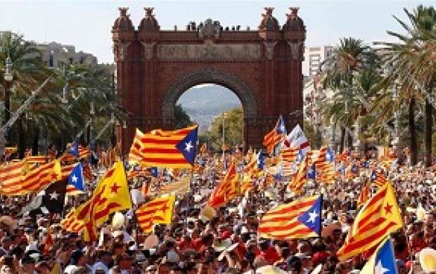 تظاهرات گسترده هواداران استقلال کاتالونیا