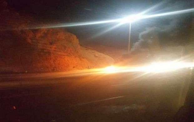 انفجار خودرو در اتوبان پاسداران تبریز