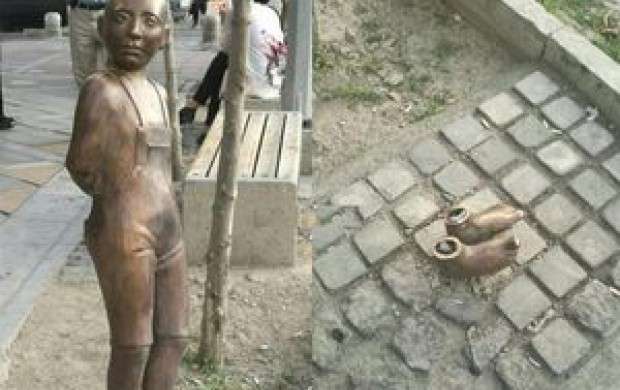 ورود پلیس به پرونده سرقت مجسمه کودک