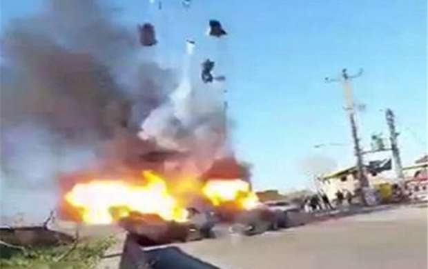 انفجار خودروی سواری رانا در کرج