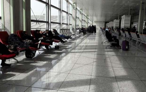 سردرگمی مسافران نجف در فرودگاه امام خمینی(ره)