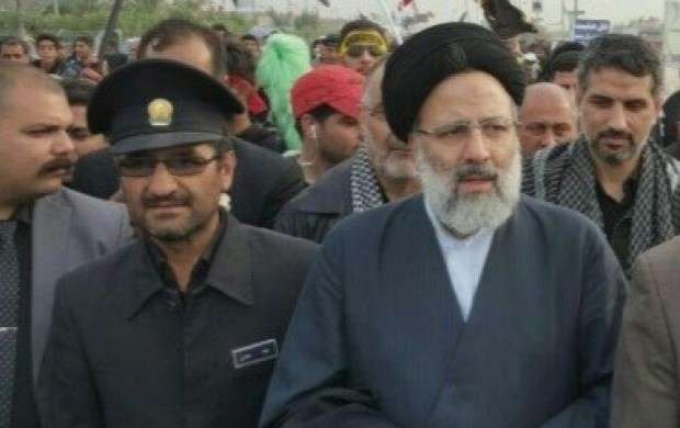 حجت‌الاسلام رئیسی در راهپیمایی اربعین