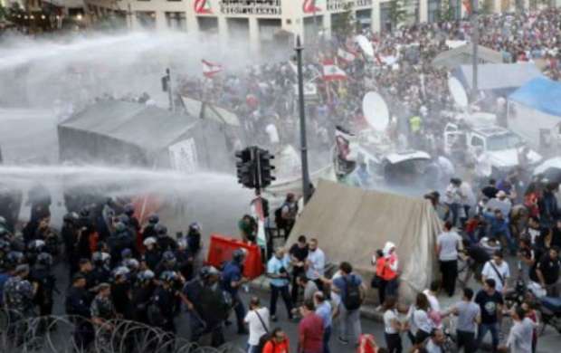 درگیری شدید در اطراف سفارت آمریکا در بیروت