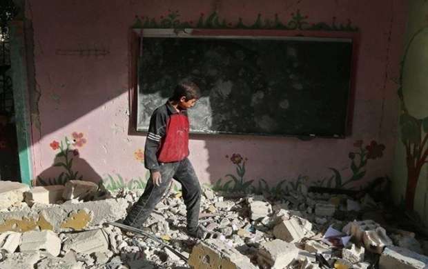حمله نیروهای تروریستی به مدرسه ای در حلب