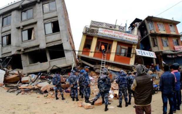 واکنش‌جالب مردم‌نپال هنگام زلزله ۷.۹ریشتری