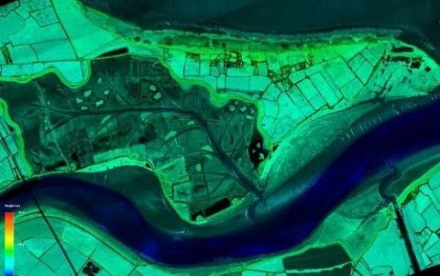 تهیه نقشه سه بعدی ازانگلیس با هواپیماهای لیزری