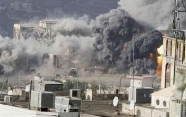 بمباران ساختمان تلویزیون دولتی یمن در صنعا