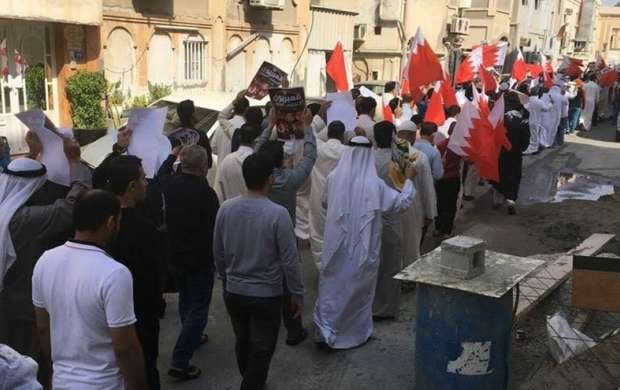 تظاهرات بحرینی ها در حمایت از شیخ عیسی قاسم