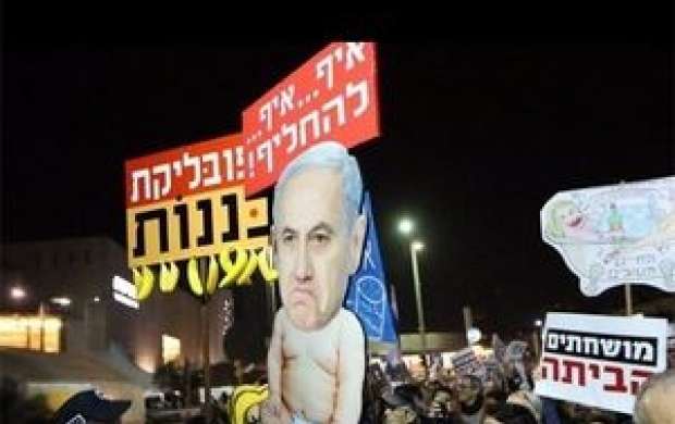 تظاهرات ساکنین تل‌آویو علیه فسادکابینه نتانیاهو