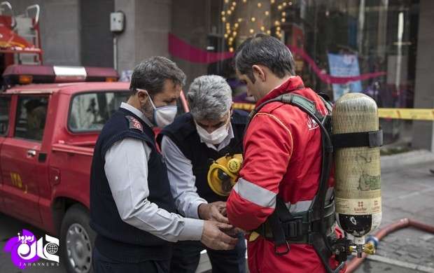 شهردار تهران: امکان ریزش ساختمان وجود ندارد/ علت آتش‌سوزی مشخص شد/ تصاویر+فیلم
