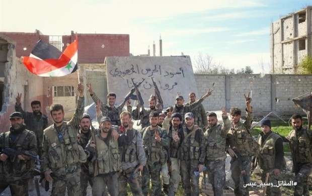 ارتش سوریه در آستانه آزادسازی«حموریة وجسرین»