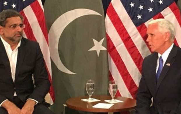 دیدار «مایک پنس» و نخست وزیر پاکستان