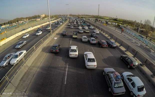 وضعیت ترافیکی امروز جاده‌های کشور