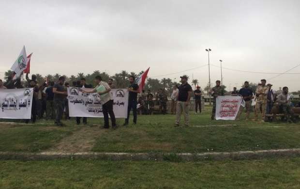 تظاهرات حشد شعبی در بغداد