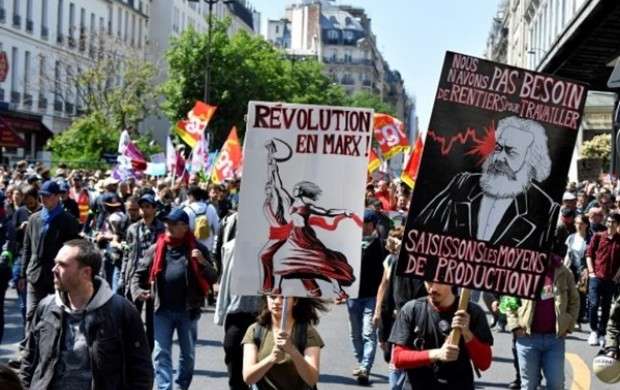 تظاهرات هزاران نفری علیه ماکرون در فرانسه