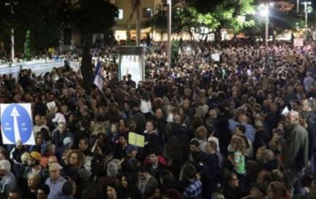 تظاهرات ساکنان تل‌آویو علیه فساد مالی نتانیاهو